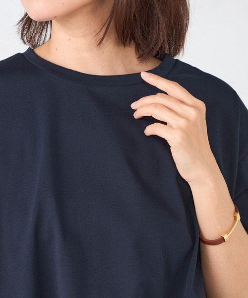 GALLORIA（ギャローリア）の「裾シャーリングプルオーバー（Tシャツ/カットソー・レディース・ネイビー/イエロー/ホワイト・S/M/LL/L）」の9枚目の写真