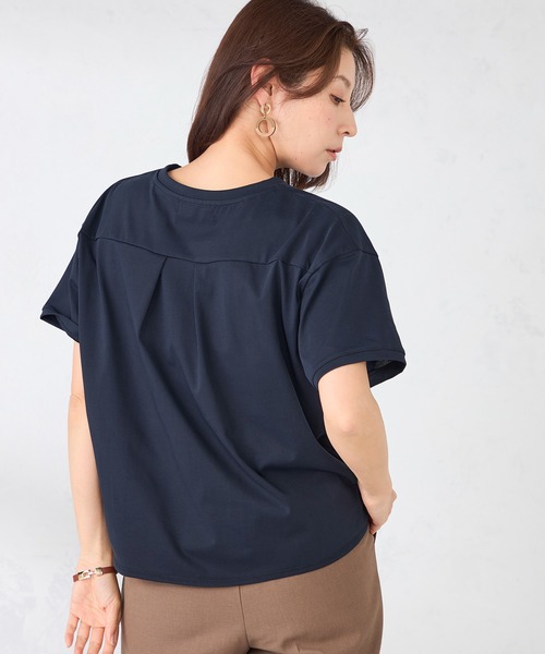 GALLORIA（ギャローリア）の「裾シャーリングプルオーバー（Tシャツ/カットソー・レディース・ネイビー/イエロー/ホワイト・S/M/LL/L）」の11枚目の写真