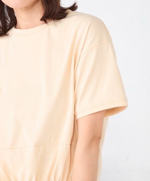 GALLORIA（ギャローリア）の「裾シャーリングプルオーバー（Tシャツ/カットソー・レディース・ネイビー/イエロー/ホワイト・S/M/LL/L）」の14枚目の写真
