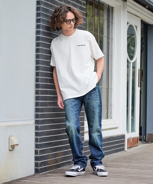 ragged mountain(ラギットマウンテン)の「【RAGGED MOUNTAIN/ラギットマウンテン】【背中で見せるバックプリント】ALITON/アリトン ビッグT バックプリントTシャツ ルーズシルエット ストリート アウトドア 綿100%(Tシャツ/カットソー・メンズ・ホワイト/ブラック/カーキ/ベージュ・X-LARGE/MEDIUM/LARGE)」の6枚目の写真
