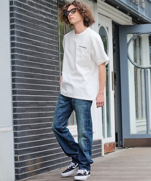 ragged mountain(ラギットマウンテン)の「【RAGGED MOUNTAIN/ラギットマウンテン】【背中で見せるバックプリント】ALITON/アリトン ビッグT バックプリントTシャツ ルーズシルエット ストリート アウトドア 綿100%(Tシャツ/カットソー・メンズ・ホワイト/ブラック/カーキ/ベージュ・X-LARGE/MEDIUM/LARGE)」の12枚目の写真