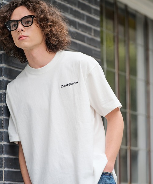 ragged mountain(ラギットマウンテン)の「【RAGGED MOUNTAIN/ラギットマウンテン】【背中で見せるバックプリント】ALITON/アリトン ビッグT バックプリントTシャツ ルーズシルエット ストリート アウトドア 綿100%(Tシャツ/カットソー・メンズ・ホワイト/ブラック/カーキ/ベージュ・X-LARGE/MEDIUM/LARGE)」の17枚目の写真