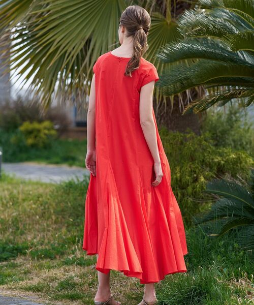 DRESSTERIOR(ドレステリア)の「【きれいめ/ウォッシャブル】コットンローンフレンチスリーブワンピ(ワンピース・レディース・ブラウン系その他/ブルー系その他/オレンジ・38/36)」の16枚目の写真