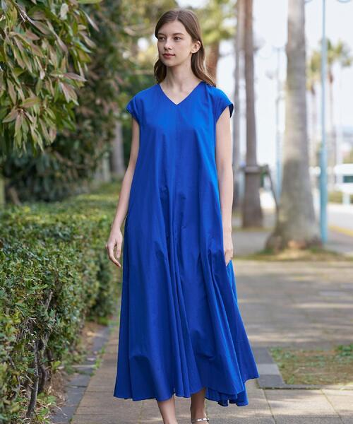 DRESSTERIOR(ドレステリア)の「【きれいめ/ウォッシャブル】コットンローンフレンチスリーブワンピ(ワンピース・レディース・ブラウン系その他/ブルー系その他/オレンジ・38/36)」の18枚目の写真