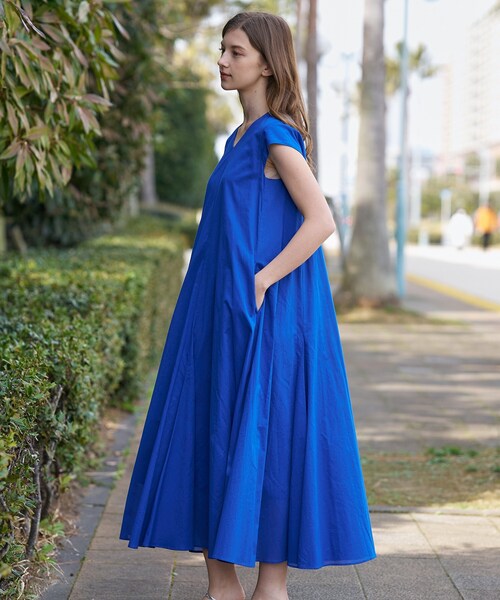 DRESSTERIOR(ドレステリア)の「【きれいめ/ウォッシャブル】コットンローンフレンチスリーブワンピ(ワンピース・レディース・ブラウン系その他/ブルー系その他/オレンジ・38/36)」の19枚目の写真