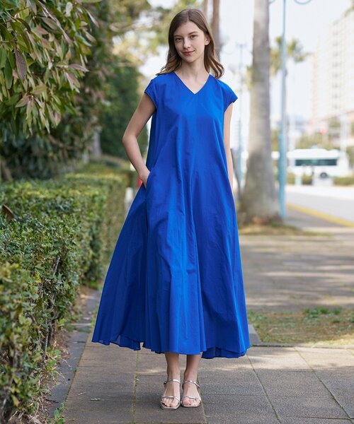 DRESSTERIOR(ドレステリア)の「【きれいめ/ウォッシャブル】コットンローンフレンチスリーブワンピ(ワンピース・レディース・ブラウン系その他/ブルー系その他/オレンジ・38/36)」の21枚目の写真