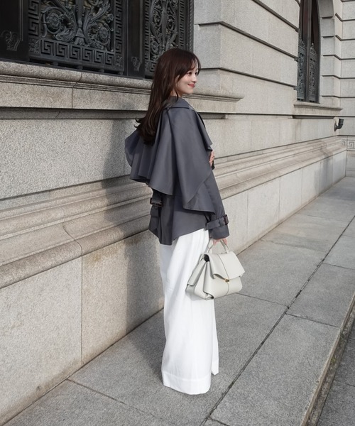 セール】Cape trench coat/ケープトレンチコート（トレンチコート