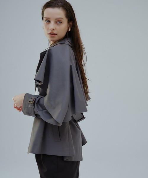 セール】Cape trench coat/ケープトレンチコート（トレンチコート