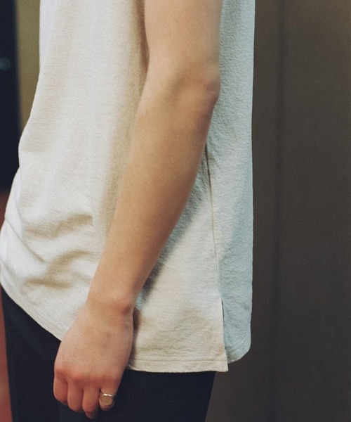LIDNM（リドム）の「LINEN SLUB TANK TOP（タンクトップ・メンズ・ブラック系その他/ホワイト系その他・SMALL/MEDIUM/LARGE）」の5枚目の写真