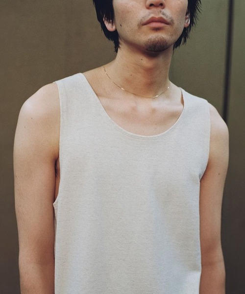 LIDNM（リドム）の「LINEN SLUB TANK TOP（タンクトップ・メンズ・ブラック系その他/ホワイト系その他・SMALL/MEDIUM/LARGE）」の19枚目の写真