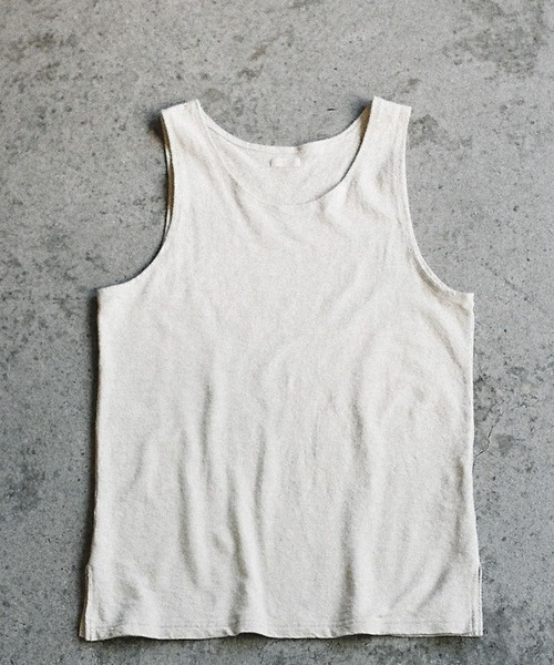 LIDNM（リドム）の「LINEN SLUB TANK TOP（タンクトップ・メンズ・ブラック系その他/ホワイト系その他・SMALL/MEDIUM/LARGE）」の21枚目の写真