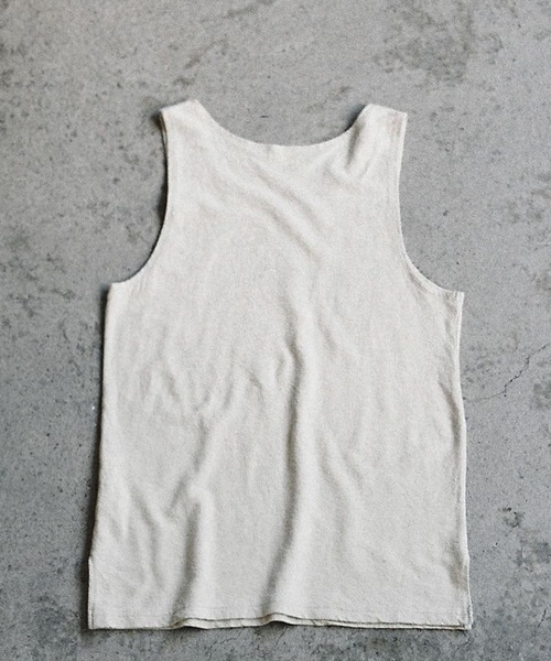 LIDNM（リドム）の「LINEN SLUB TANK TOP（タンクトップ・メンズ・ブラック系その他/ホワイト系その他・SMALL/MEDIUM/LARGE）」の12枚目の写真