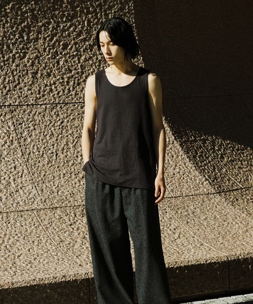 LIDNM（リドム）の「LINEN SLUB TANK TOP（タンクトップ・メンズ・ブラック系その他/ホワイト系その他・SMALL/MEDIUM/LARGE）」の15枚目の写真