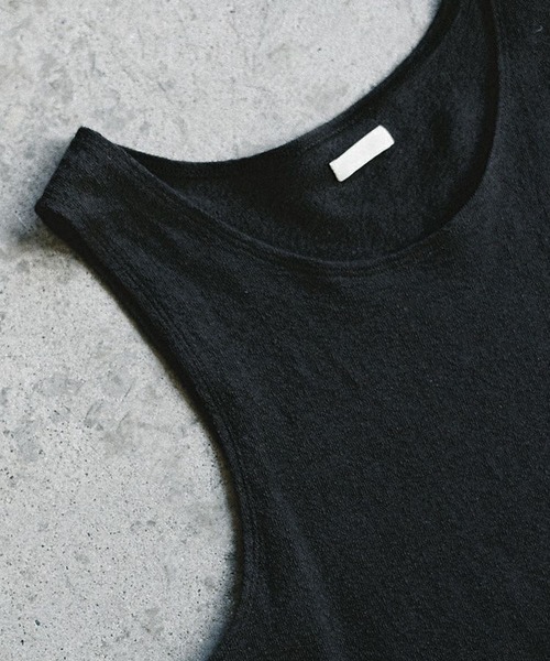 LIDNM（リドム）の「LINEN SLUB TANK TOP（タンクトップ・メンズ・ブラック系その他/ホワイト系その他・SMALL/MEDIUM/LARGE）」の9枚目の写真