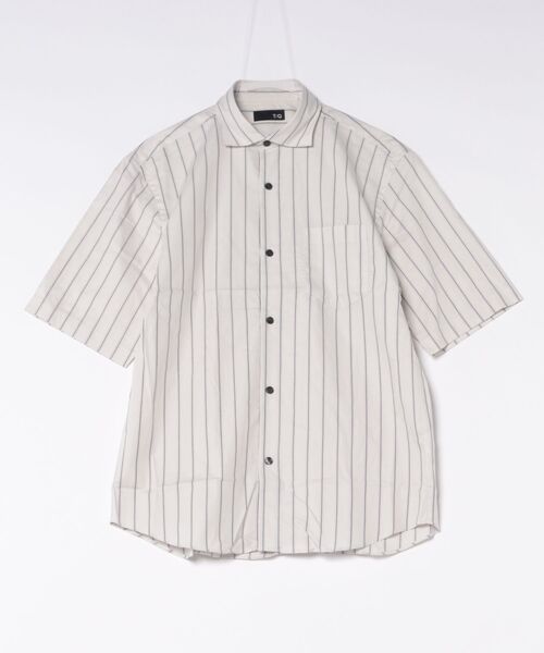 TAKA-Q(タカキュー)の「シャツ メンズ 半袖 ストレッチ 綿 コットン ツイル ストライプ ワイドカラー ややゆったり ルーズフィット(シャツ/ブラウス・メンズ・アイボリー・X-LARGE/LARGE/MEDIUM)」の12枚目の写真