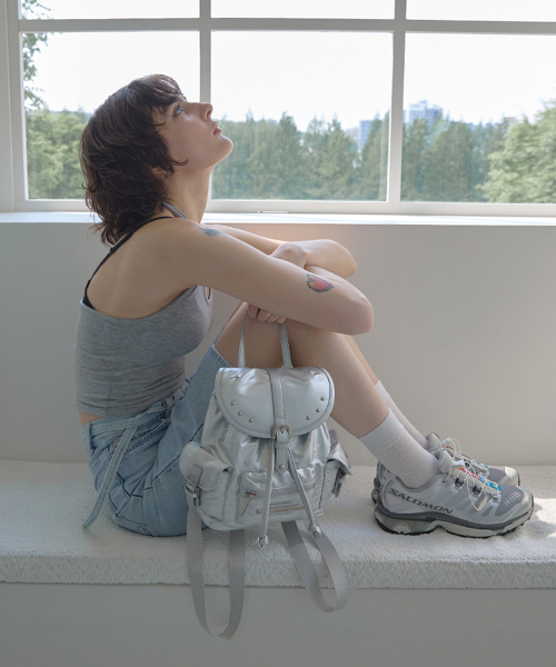 RAIMENT(レイメント)の「Stud Cover Point Mini Backpack_Silver(バックパック/リュック・レディース・その他・FREE)」の1枚目の写真