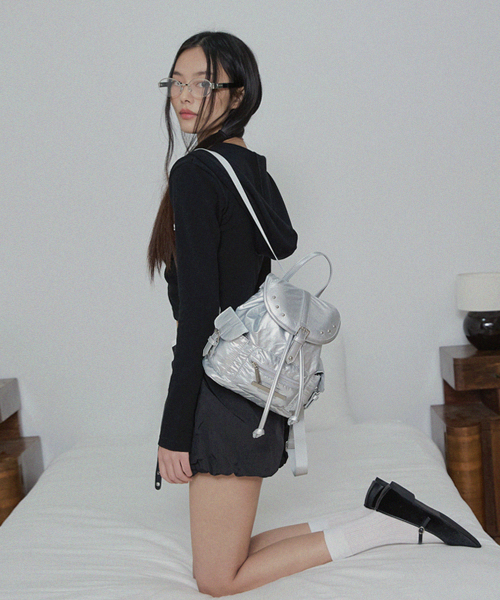 RAIMENT(レイメント)の「Stud Cover Point Mini Backpack_Silver(バックパック/リュック・レディース・その他・FREE)」の13枚目の写真