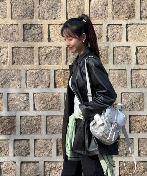 RAIMENT(レイメント)の「Stud Cover Point Mini Backpack_Silver(バックパック/リュック・レディース・その他・FREE)」の3枚目の写真