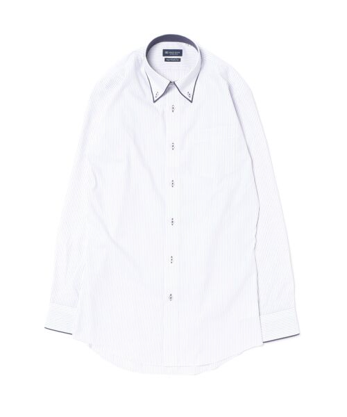 TOKYO SHIRTS(トウキョウシャツ)の「【超形態安定】 形態安定ノンアイロン ボタンダウン 長袖ビジネスワイシャツ (大きいサイズ・長いサイズ)(ビジネスシャツ・メンズ・パープル・首回り41cm-裄丈90cm/首回り45cm-裄丈90cm/首回り45cm-裄丈82cm/首回り39cm-裄丈88cm/首回り42cm-裄丈90cm/首回り47cm-裄丈86cm/首回り47cm-裄丈90cm/首回り43cm-裄丈90cm/首回り45cm-裄丈86cm)」の6枚目の写真