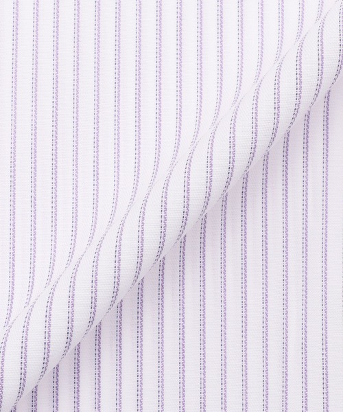 TOKYO SHIRTS(トウキョウシャツ)の「【超形態安定】 形態安定ノンアイロン ボタンダウン 長袖ビジネスワイシャツ (大きいサイズ・長いサイズ)(ビジネスシャツ・メンズ・パープル・首回り41cm-裄丈90cm/首回り45cm-裄丈90cm/首回り45cm-裄丈82cm/首回り39cm-裄丈88cm/首回り42cm-裄丈90cm/首回り47cm-裄丈86cm/首回り47cm-裄丈90cm/首回り43cm-裄丈90cm/首回り45cm-裄丈86cm)」の5枚目の写真