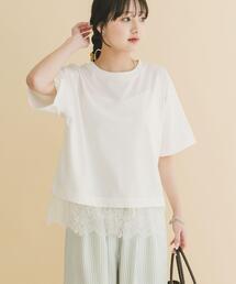ITEMS URBANRESEARCH | 裾レースコンビTシャツ(Tシャツ/カットソー)