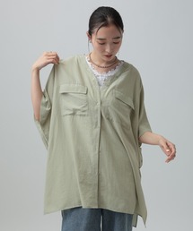 く*う様 【Ｌサイズ】楽ちんキレカジ系お洋服7点セット 春色グリーン レプシィム LEPSIM｜レプシィムのシャツ/ブラウス（グリーン・カーキ/緑色系）通販
