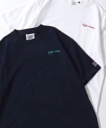 Philip Lumbang/フィリップ・ランバン オーバーサイズ ポケット ワンポイント刺繍 ミニ裏毛 半袖Tシャツ スウェットTシャツ レディース メンズ