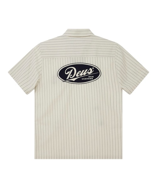DEUS EX MACHINA（デウスエクスマキナ）の「FORECOURT STRIPE SHIRT（シャツ/ブラウス・メンズ・スカイブルー系・M）」の11枚目の写真