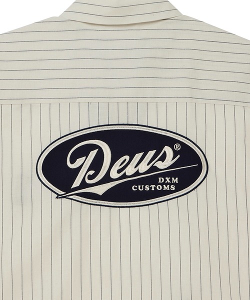 DEUS EX MACHINA（デウスエクスマキナ）の「FORECOURT STRIPE SHIRT（シャツ/ブラウス・メンズ・スカイブルー系・M）」の12枚目の写真