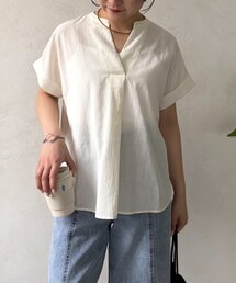 Jena espace merveilleux | フロントタックシアーブラウス(シャツ/ブラウス)