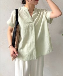 Jena espace merveilleux | フロントタックシアーブラウス(シャツ/ブラウス)