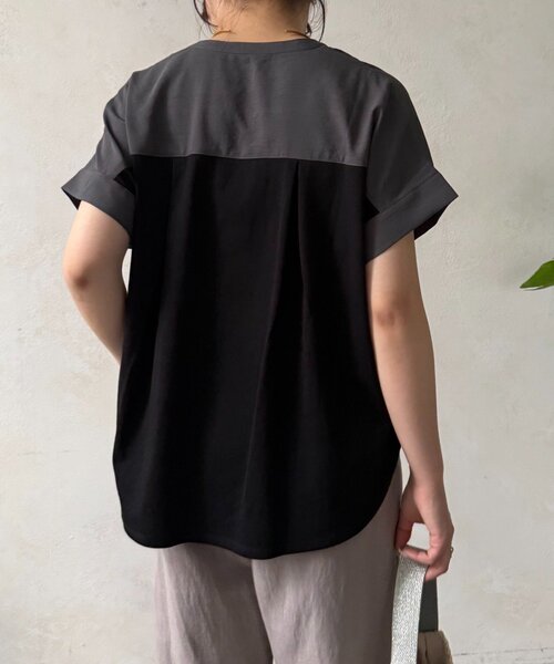 Jena espace merveilleux(ジェナ エスパスメルヴェイユ)の「フロントタックシアーブラウス(シャツ/ブラウス・レディース・ミント/チャコールグレー/アイボリー・FREE)」の18枚目の写真