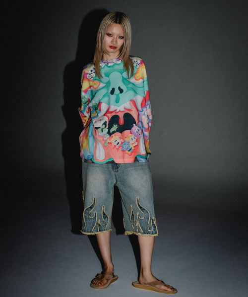 WKNDRS（ウィーキャンドース）の「FLAME DENIM SHORTS (S.DENIM)（その他パンツ・レディース・その他・X-LARGE/MEDIUM/LARGE）」の10枚目の写真