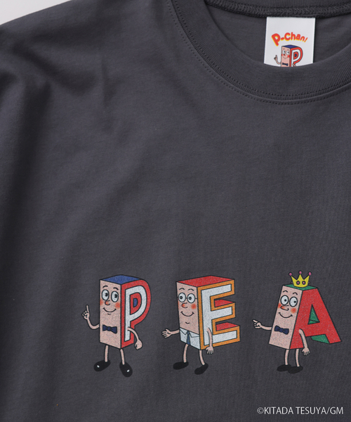 JOURNAL STANDARD relume(ジャーナルスタンダード レリューム)の「Pちゃん / アルファベッツ "PEACE" アルファベット Tシャツ(Tシャツ/カットソー・メンズ・ブラック系その他/ホワイト・LARGE/MEDIUM)」の4枚目の写真