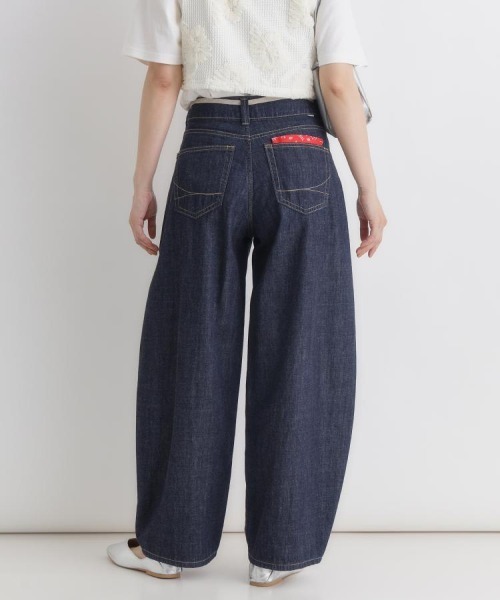 SOMETHING(サムシング)の「SOMETHING(サムシング)サマータックカーブパンツ(デニムパンツ・レディース・ノンウォッシュ・XS/S/M/L)」の10枚目の写真