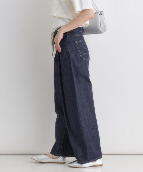 SOMETHING(サムシング)の「SOMETHING(サムシング)サマータックカーブパンツ(デニムパンツ・レディース・ノンウォッシュ・XS/S/M/L)」の12枚目の写真