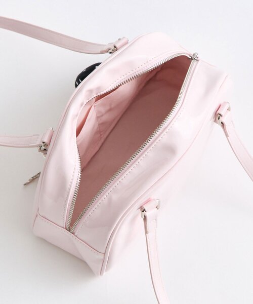 OLIVE des OLIVE(オリーブデオリーブ)の「【インフルエンサー企画】miko charm enamel bag(ボストンバッグ・レディース・ブラック/ピンク・FREE)」の17枚目の写真