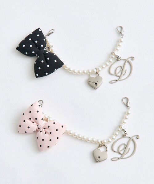 OLIVE des OLIVE(オリーブデオリーブ)の「【インフルエンサー企画】miko charm enamel bag(ボストンバッグ・レディース・ブラック/ピンク・FREE)」の18枚目の写真