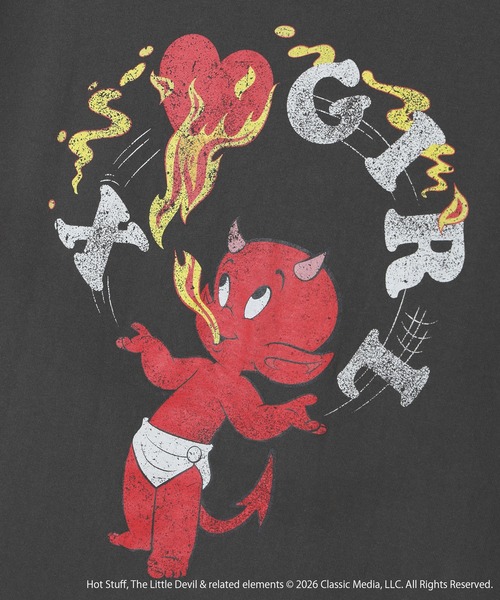 X-girl(エックスガール)の「X-girl | HOT STUFF FADED S/S TEE(Tシャツ/カットソー・レディース・ブラック/ホワイト・S/M)」の14枚目の写真