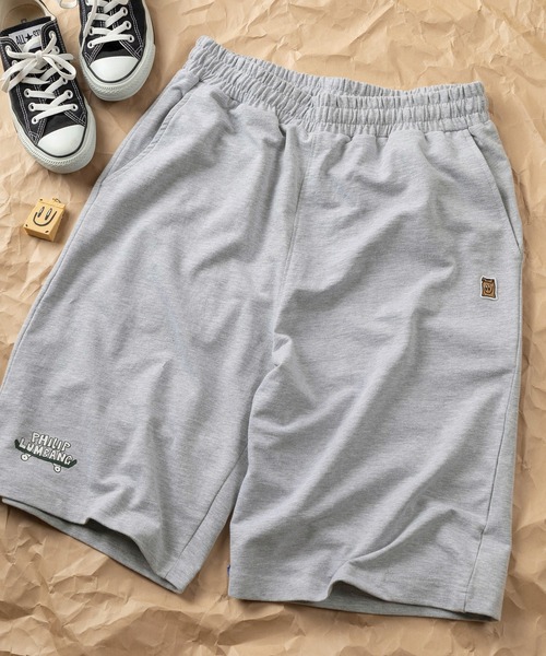 Philip Lumbang(フィリップランバン)の「【75】【Philip Lumbang/フィリップ・ランバン】 ブランドロゴ ワンポイント ミニ裏毛 ショートパンツ ハーフパンツ ユニセックス【セットアップ可能】(その他パンツ・メンズ・ブラック/ホワイト/ネイビー/グレー・XL/L/M)」の4枚目の写真