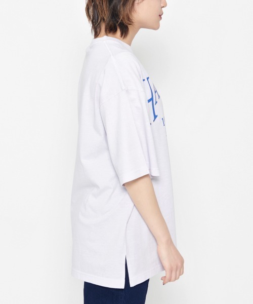 DOUBLE STEAL(ダブルスティール)の「HARTWICK カレッジロゴTシャツ(Tシャツ/カットソー・レディース・ラベンダー/チャコールグレー/グレー系その他・FREE)」の6枚目の写真