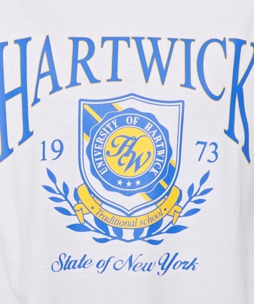 DOUBLE STEAL(ダブルスティール)の「HARTWICK カレッジロゴTシャツ(Tシャツ/カットソー・レディース・ラベンダー/チャコールグレー/グレー系その他・FREE)」の9枚目の写真