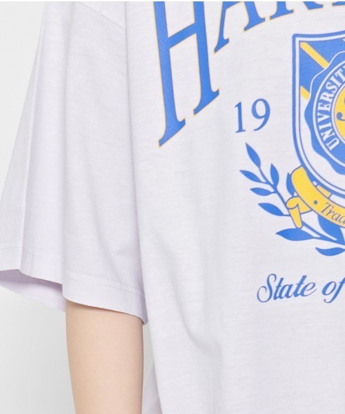DOUBLE STEAL(ダブルスティール)の「HARTWICK カレッジロゴTシャツ(Tシャツ/カットソー・レディース・ラベンダー/チャコールグレー/グレー系その他・FREE)」の10枚目の写真