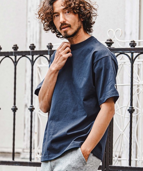 felkod(フィルコッド)の「mt10583- F Chenille Patch US Cotton Tee Tシャツ(F26A300)(Tシャツ/カットソー・メンズ・ネイビー/ホワイト/ブラック/チャコール・S/M/L/XL)」の4枚目の写真