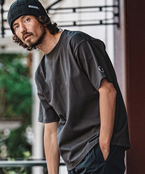 felkod(フィルコッド)の「mt10583- F Chenille Patch US Cotton Tee Tシャツ(F26A300)(Tシャツ/カットソー・メンズ・ネイビー/ホワイト/ブラック/チャコール・S/M/L/XL)」の3枚目の写真
