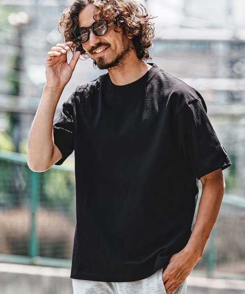 felkod(フィルコッド)の「mt10583- F Chenille Patch US Cotton Tee Tシャツ(F26A300)(Tシャツ/カットソー・メンズ・ネイビー/ホワイト/ブラック/チャコール・S/M/L/XL)」の2枚目の写真