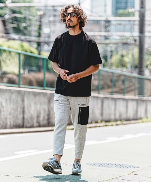 felkod(フィルコッド)の「mt10583- F Chenille Patch US Cotton Tee Tシャツ(F26A300)(Tシャツ/カットソー・メンズ・ネイビー/ホワイト/ブラック/チャコール・S/M/L/XL)」の7枚目の写真