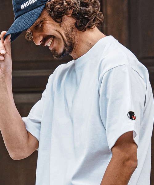 felkod(フィルコッド)の「mt10583- F Chenille Patch US Cotton Tee Tシャツ(F26A300)(Tシャツ/カットソー・メンズ・ネイビー/ホワイト/ブラック/チャコール・S/M/L/XL)」の15枚目の写真