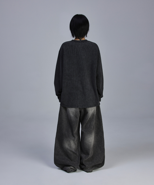 SCALLYWAG（スカリーワグ）の「フロントポケットパラシュートウォッシングデニムパンツ[ブラック]（デニムパンツ・レディース・その他・MEDIUM/X-LARGE/SMALL/LARGE）」の15枚目の写真
