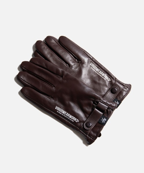 VIRGOwearworks(ヴァルゴウェアワークス)の「SHEEP LEATHER GLOVES(手袋・メンズ・ブラウン/ブラック・MEDIUM/LARGE)」の2枚目の写真